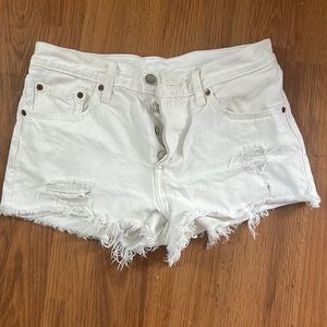 Levis 501 High Rise Shorts -Super Sonic